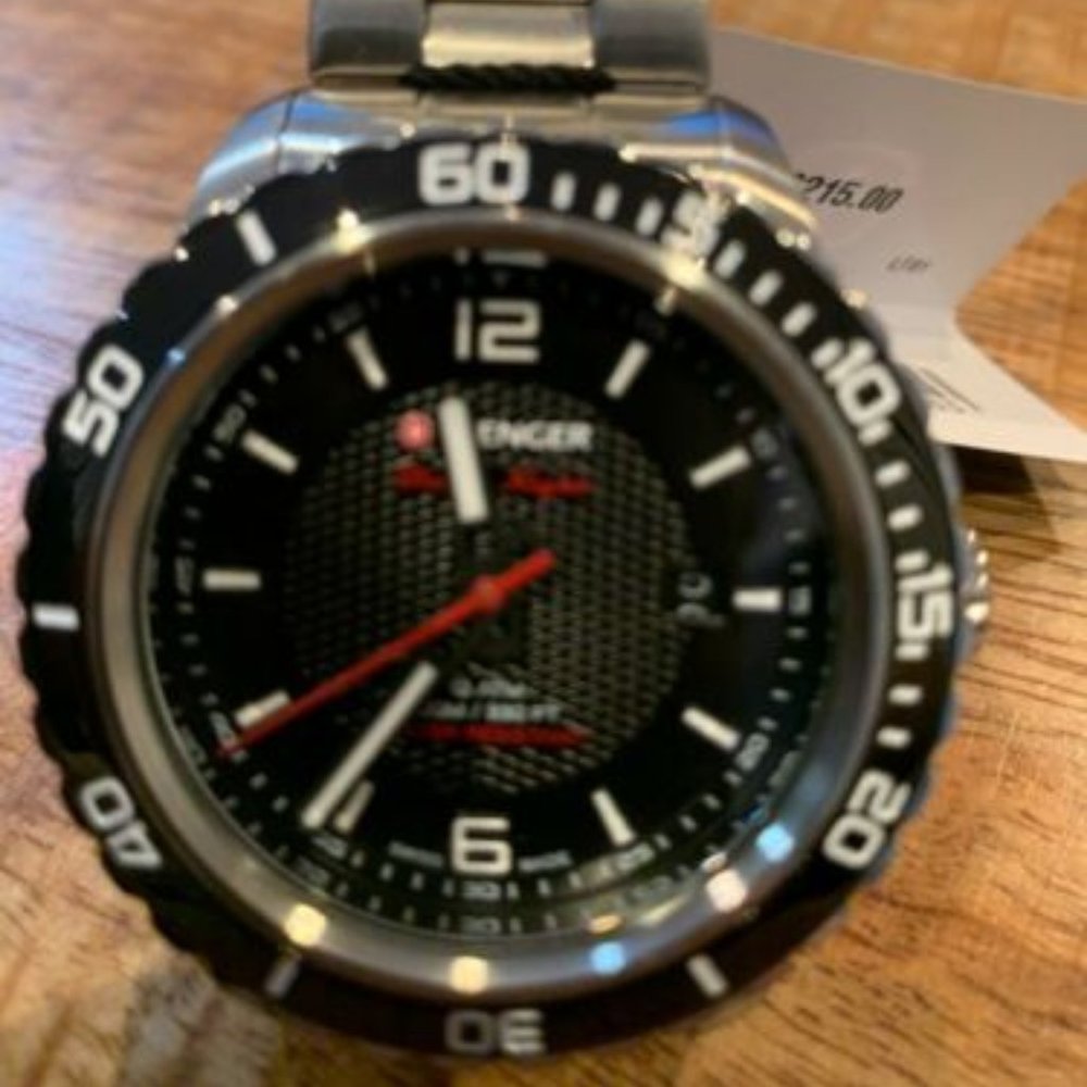 Wenger Men's Roadster Analog Black Dial Watch